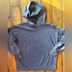 Aerie Women's Navy Hoodie With Slits On The Sides